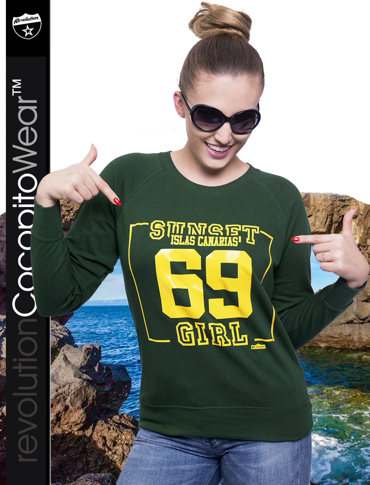 SUNSET Islas Canarias 69 Girl - bluza reglan lekka